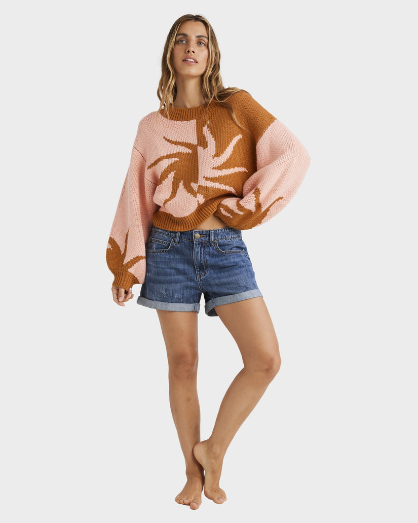 Womens Sunswirl Crew Neck