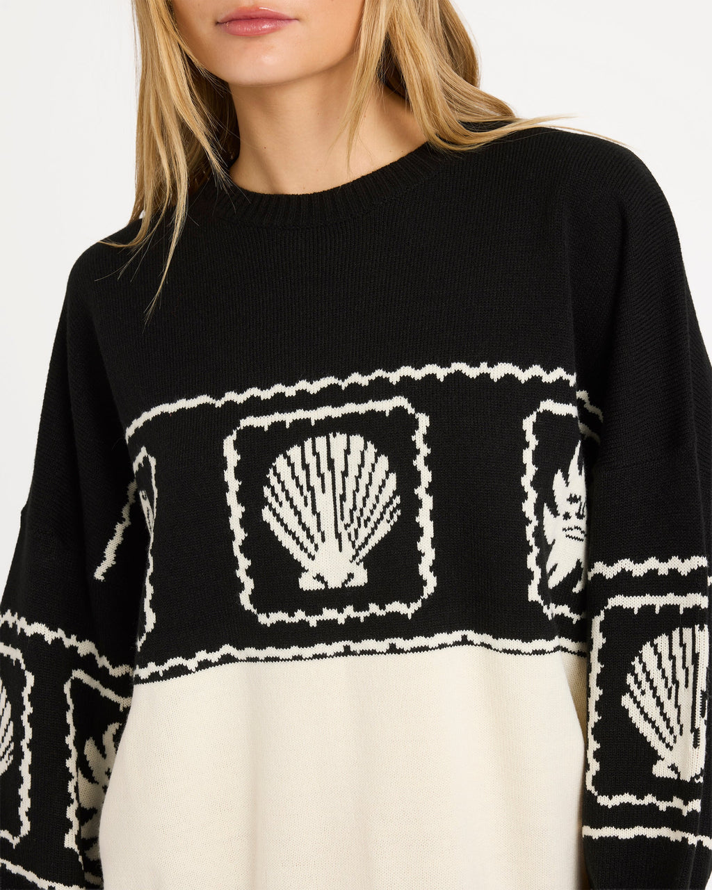 Womens Sea Side Dreamer Crew Neck