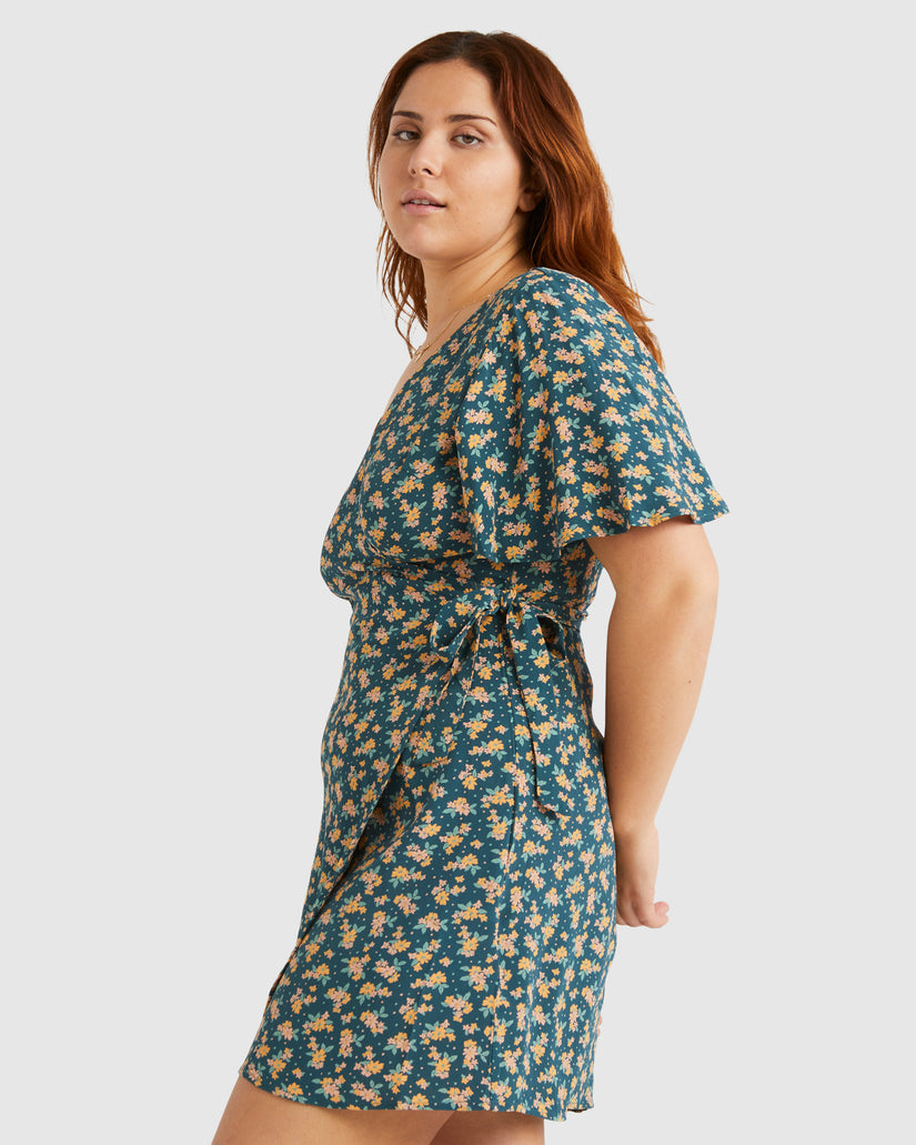 Womens Lost Days Wrap Dress