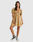 Womens Check It Out Mini Dress