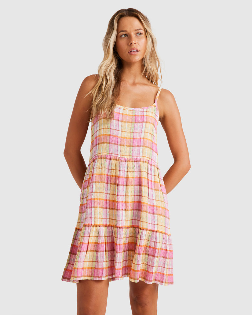 Womens Darlin Check Mini Dress