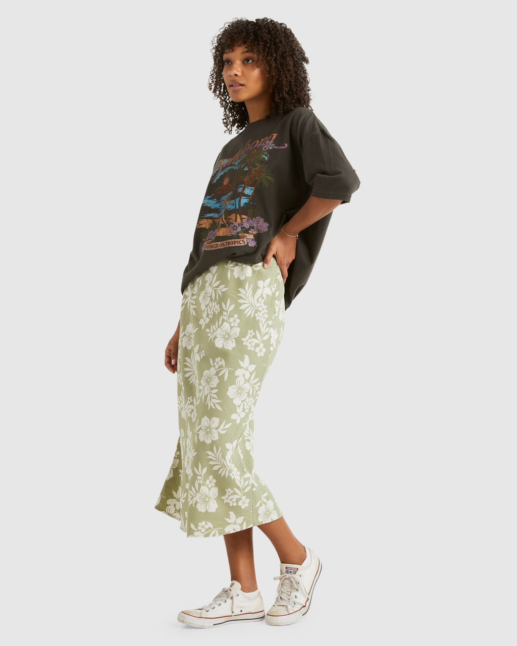 Womens Dusk Dreamin Dream Midi Skirt