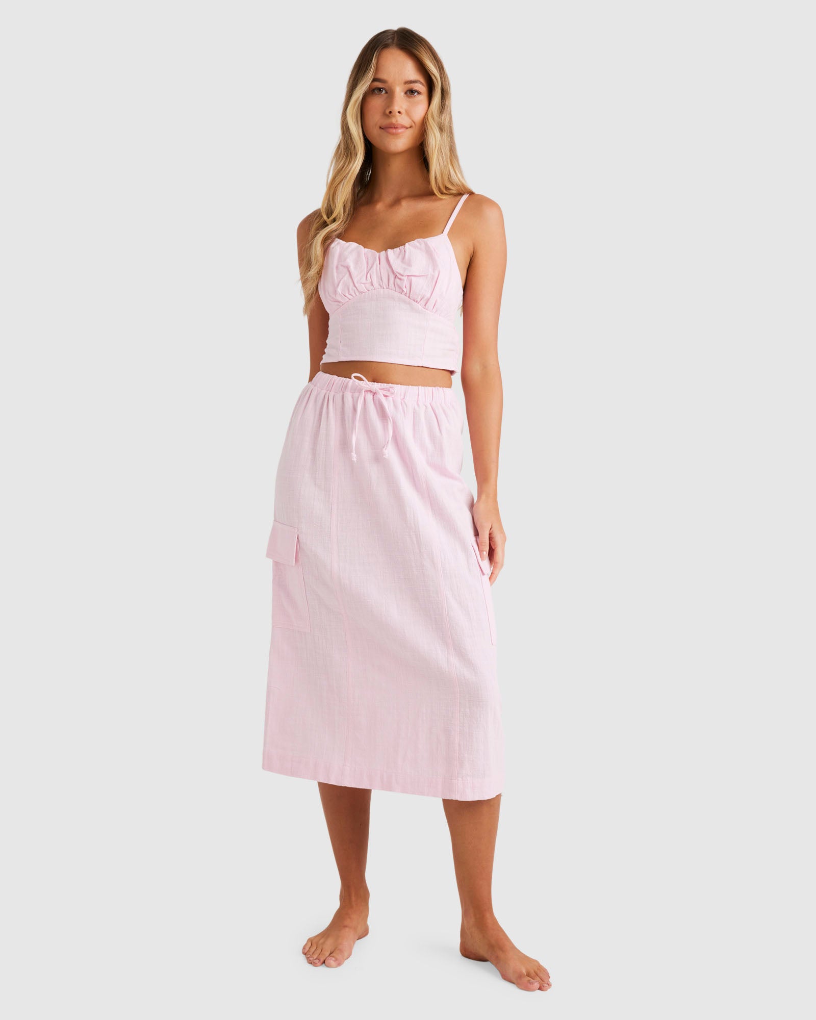 Womens Sunny Cargo Midi Skirt Australia