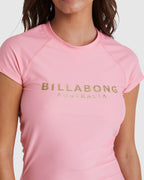 Womens Society Foil Short Sleeve Rash Vest