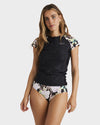 Womens Shadow Tropic Point Break Short Sleeve Rash Vest