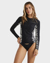 Womens Happy Dance Reef Break Long Sleeve Rash Vest