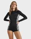 Womens Happy Dance Bodysuit Long Sleeve Rash Vest