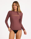 Womens Pacific Foil Long Sleeve Rash Vest
