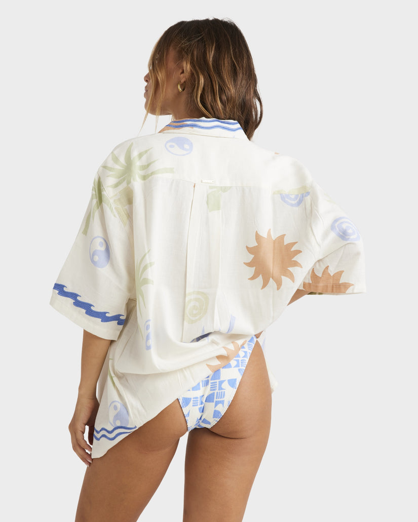 Womens Sun Symbol Long Sleeve Shirt