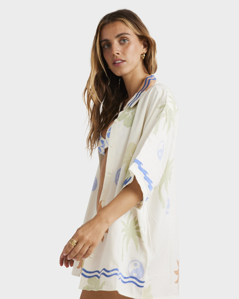 Womens Sun Symbol Long Sleeve Shirt