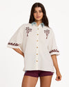 Womens Surf Cowgirl Short Sleeve Shirt
