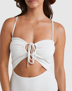 Womens Summer High Drew One Piece Swimsuit