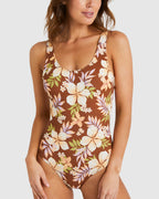Womens Jungle Bliss Retro One Piece Swimsuit