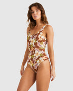 Womens Jungle Bliss Retro One Piece Swimsuit