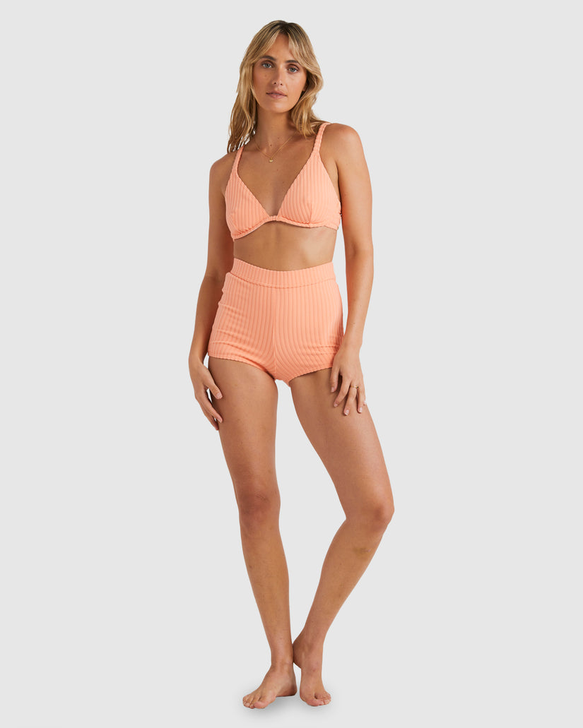 Womens Terry Rib Surf Shorts