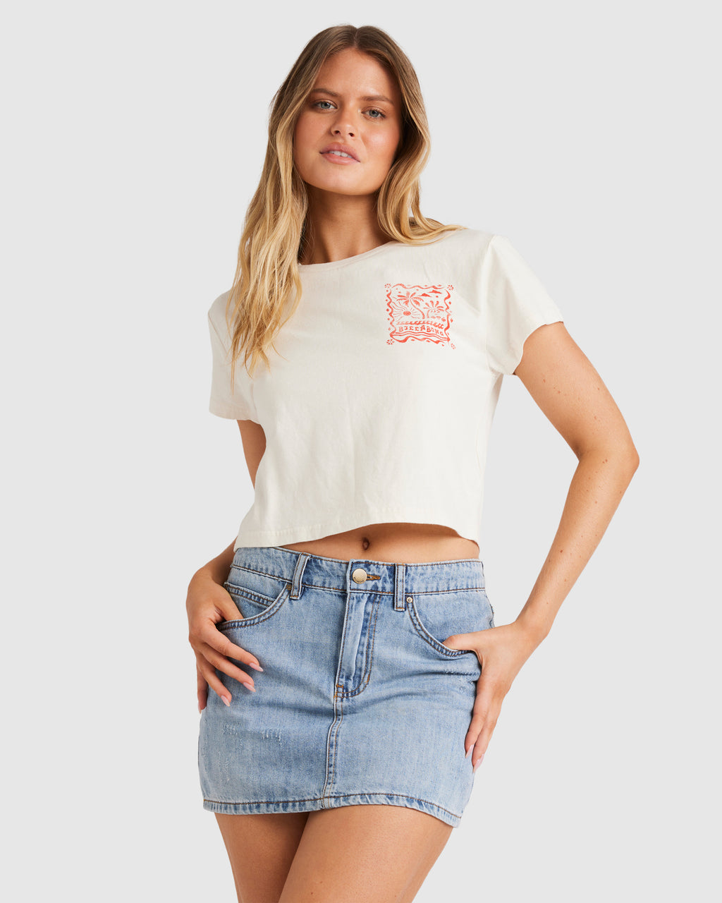 Womens Coco Palm Lover Crop T-Shirt