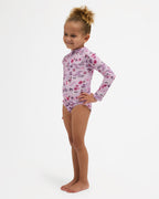 Girls 0-5 Hula Haze One Piece Shortie Long Sleeve Rash Vest