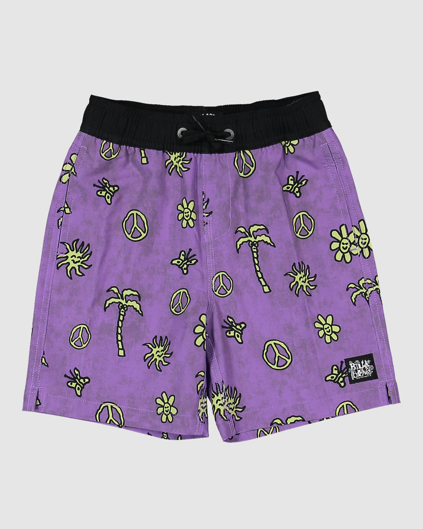 Boys 0-7 Sundays Shady Elastic 13" Boardshorts