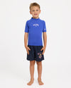 Boys 2-7 Groms All Day Arch Rf Short Sleeve Rash Vest