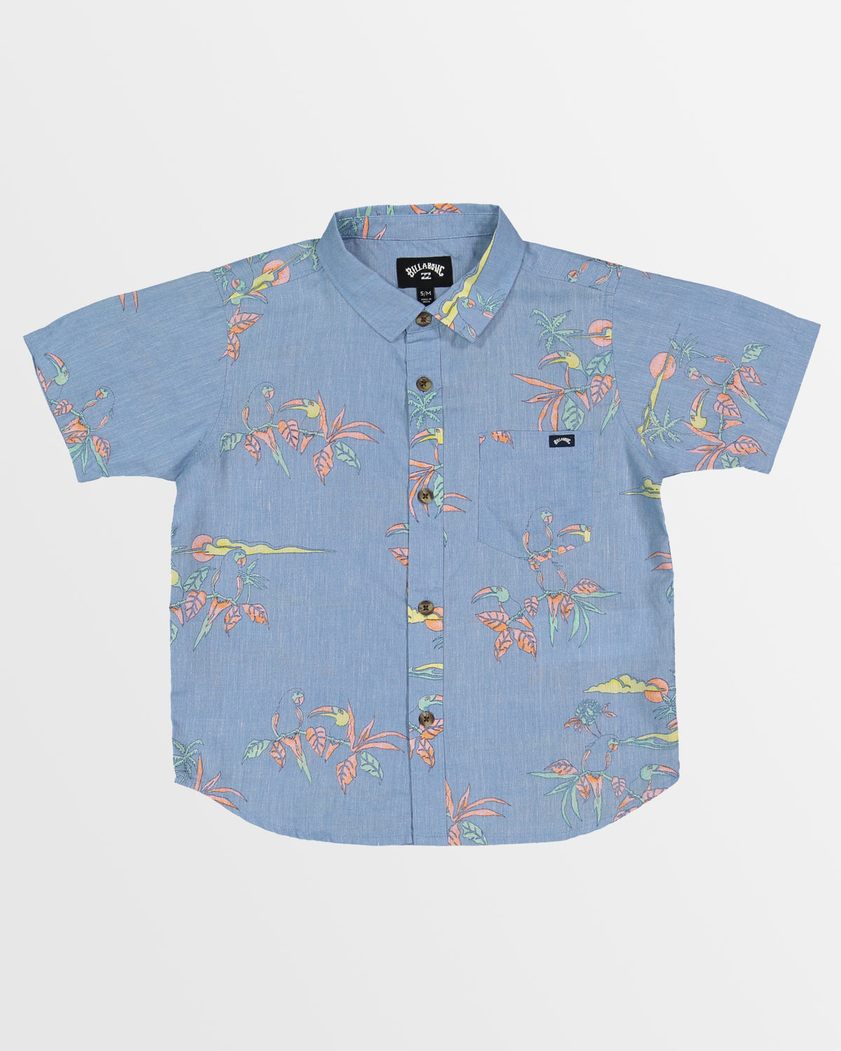 Boys 0-7 Sundays Short Sleeve Shirt