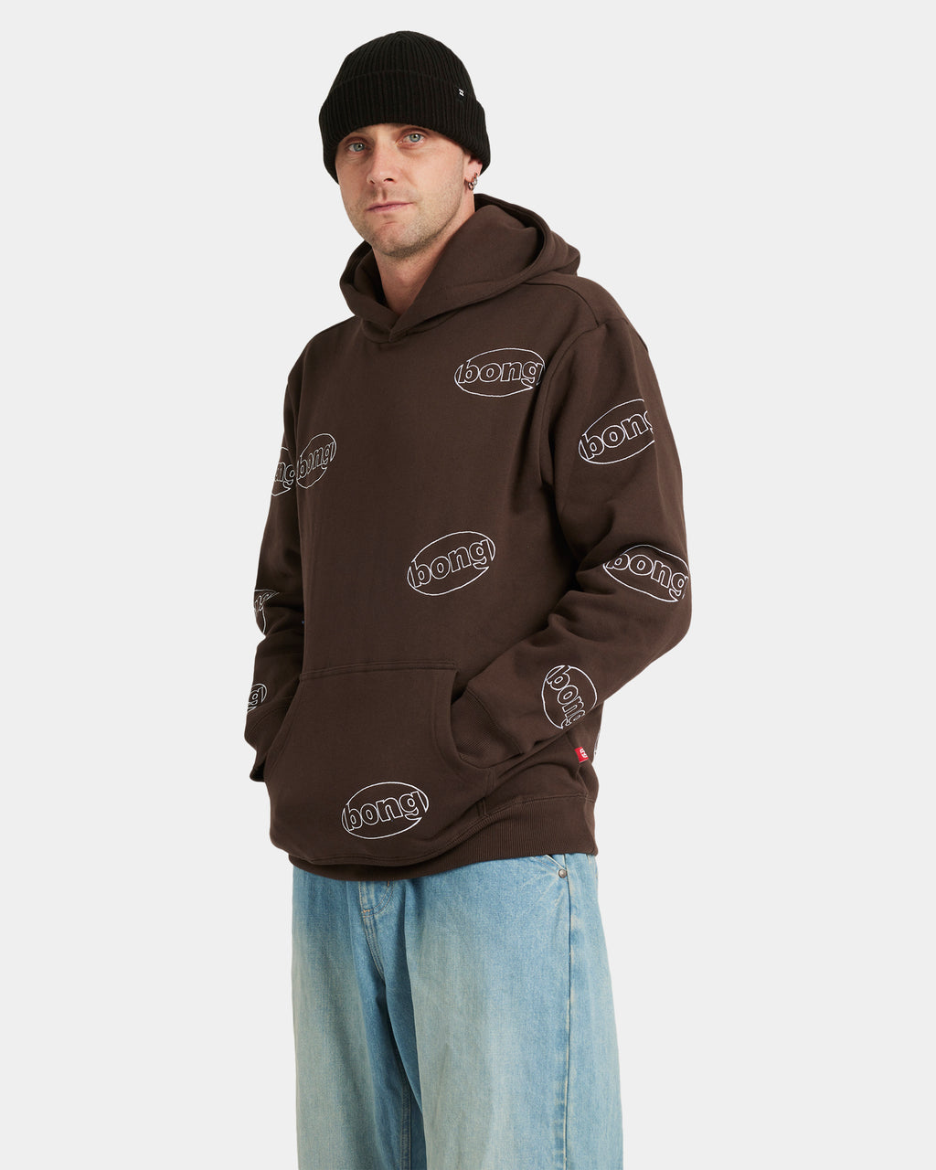 Mens Bong All Over Pop Pullover Hoodie