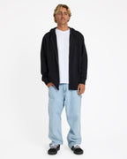 Mens Premium Wave Wash Zip Up Hoodie