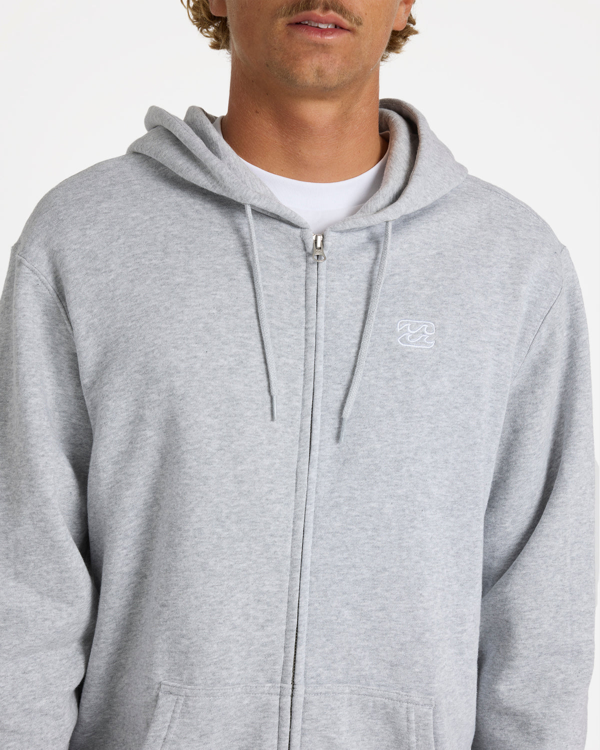 Mens Premium Wave Wash Zip Up Hoodie