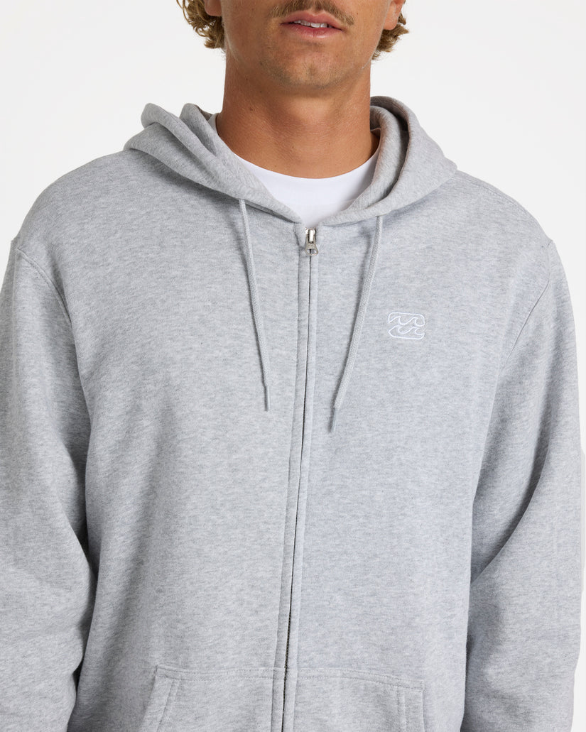 Mens Premium Wave Wash Zip Up Hoodie