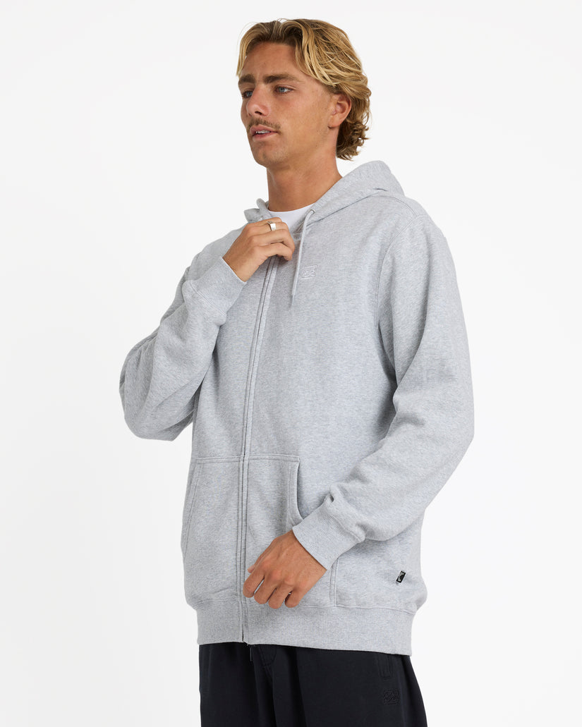 Mens Premium Wave Wash Zip Up Hoodie