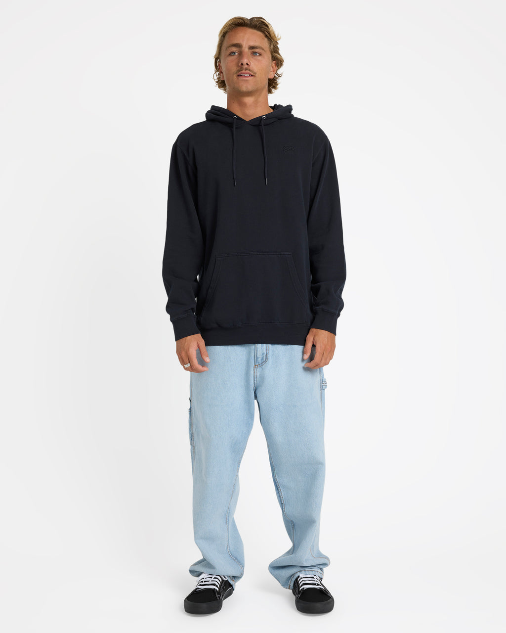 Mens Premium Wave Wash Pullover Hoodie