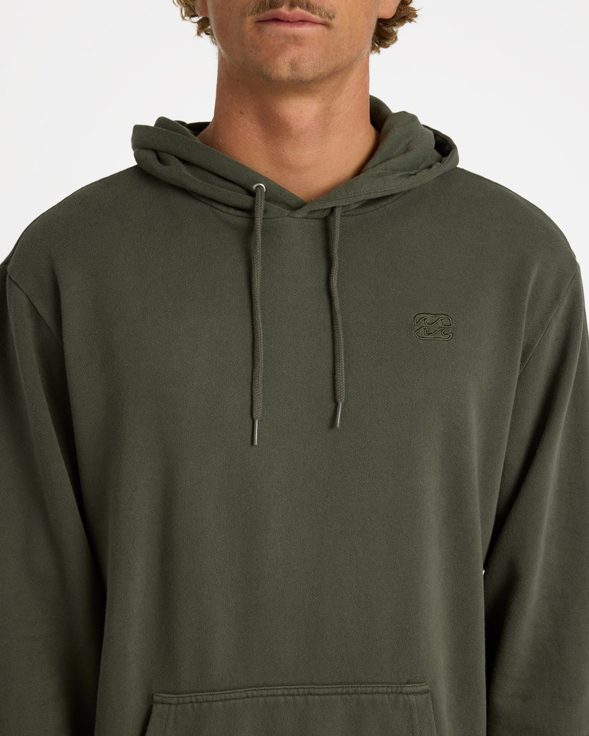 Mens Premium Wave Wash Pullover Hoodie