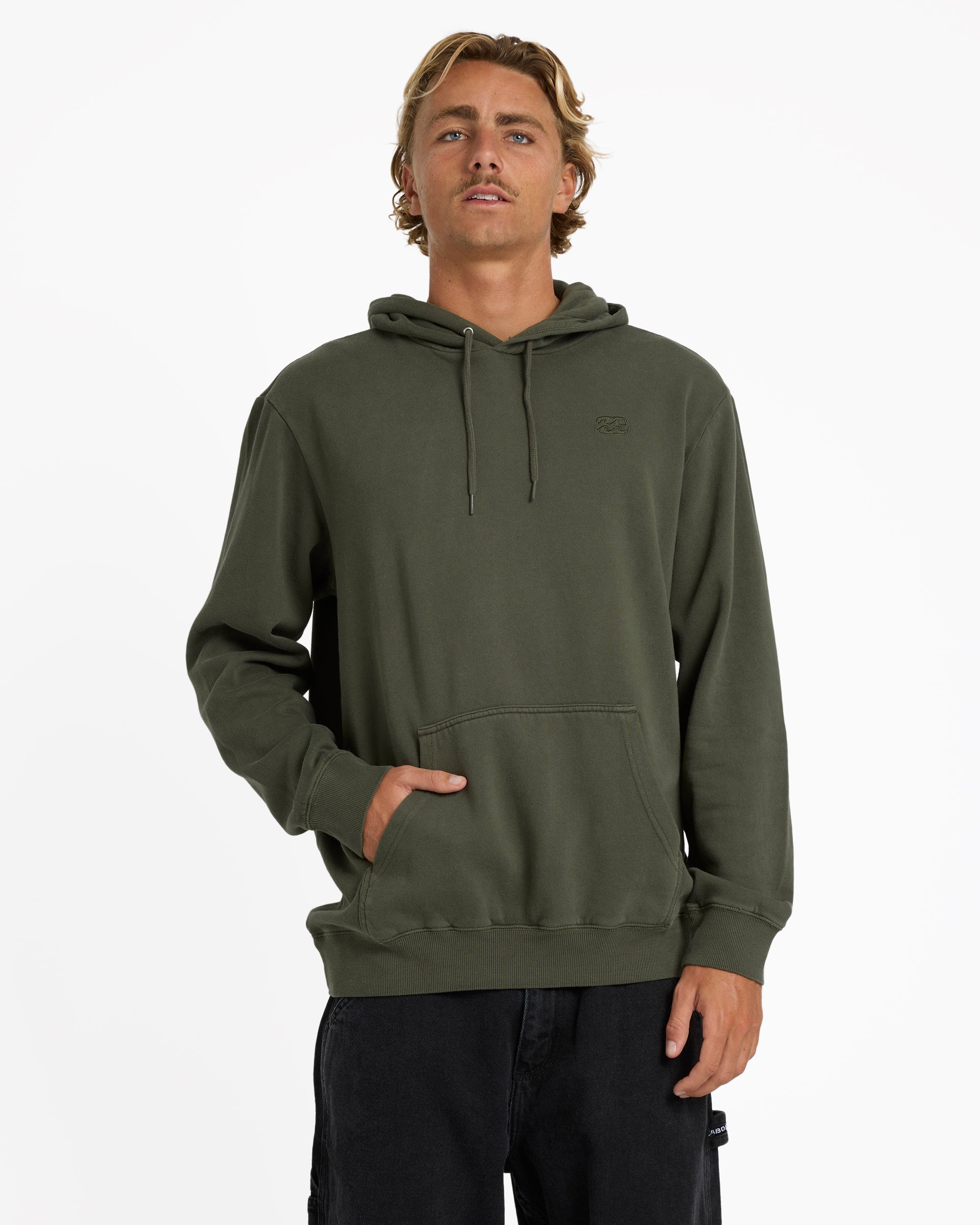 Mens Premium Wave Wash Pullover Hoodie Australia