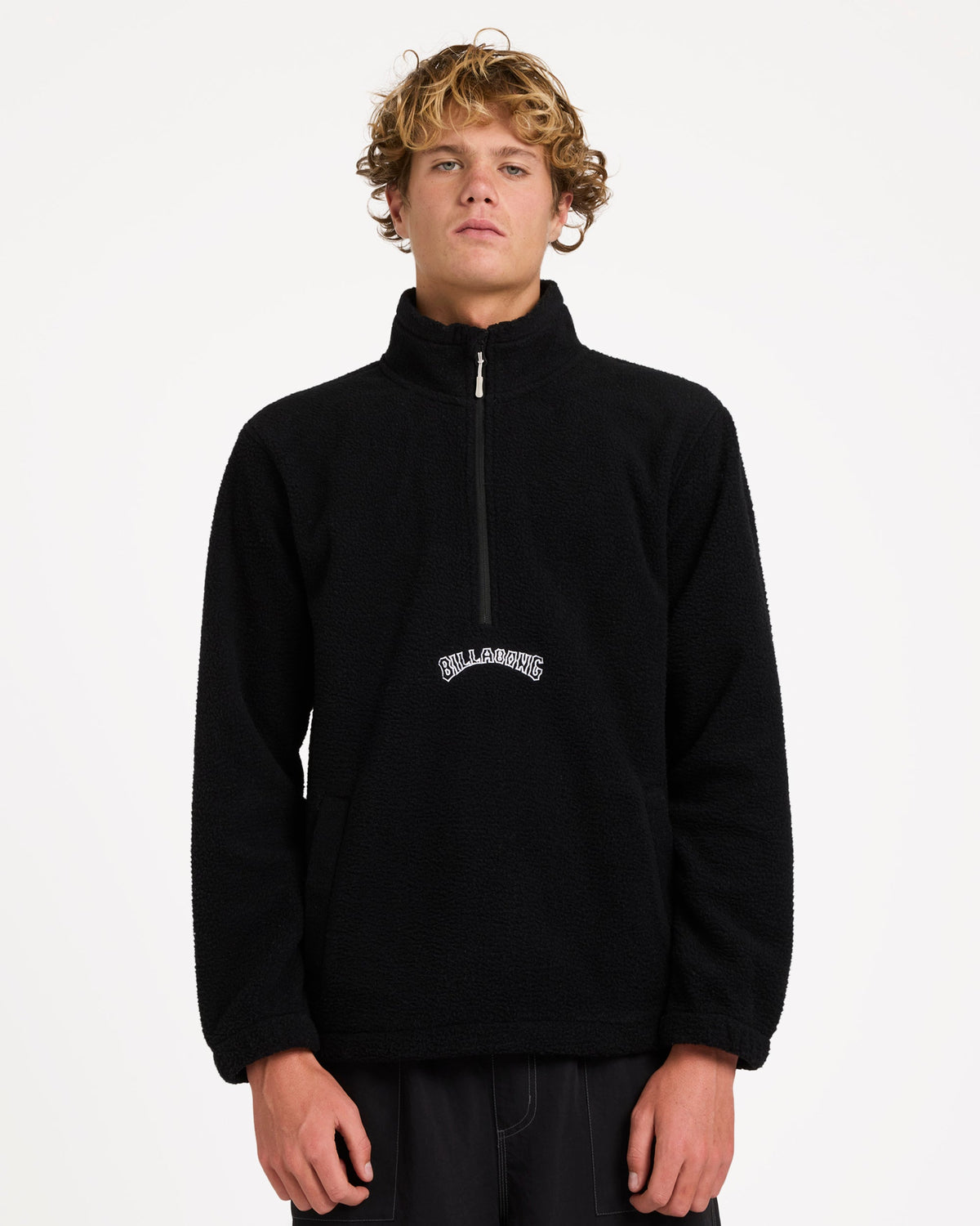 Mens Boundary Mockneck Fleece Jumper