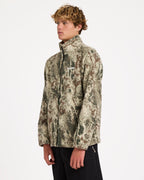 Mens Boundary Mock Zip Up Fleece Jacket