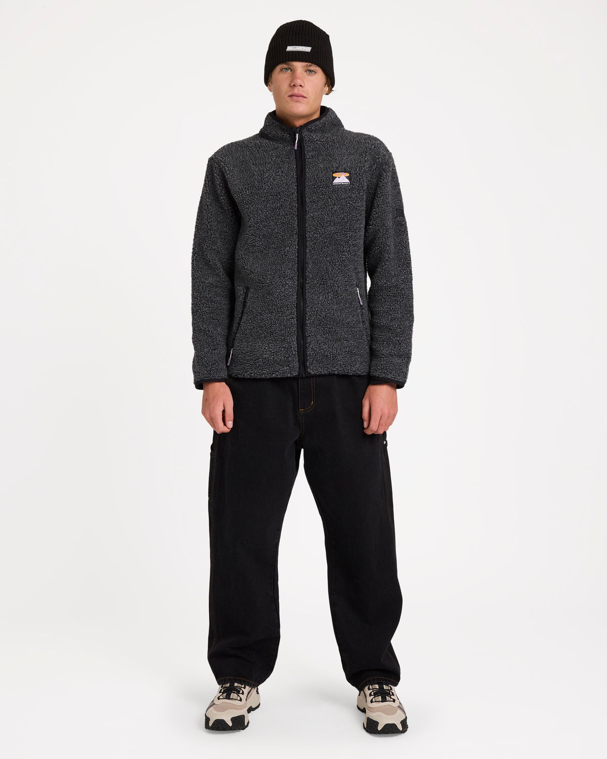 Mens Boundary Trail Zip Up Fleece Jacket