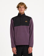 Mens Boundary Mock Snap Fleece Jumper