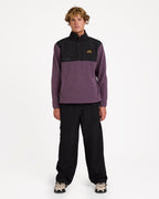 Mens Boundary Mock Snap Fleece Jumper