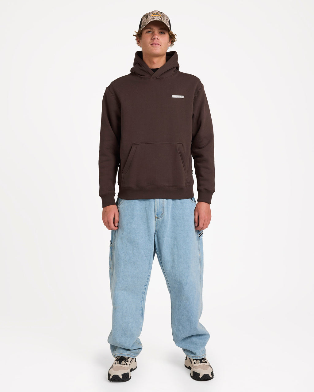 Mens Adiv Slant Pullover Hoodie