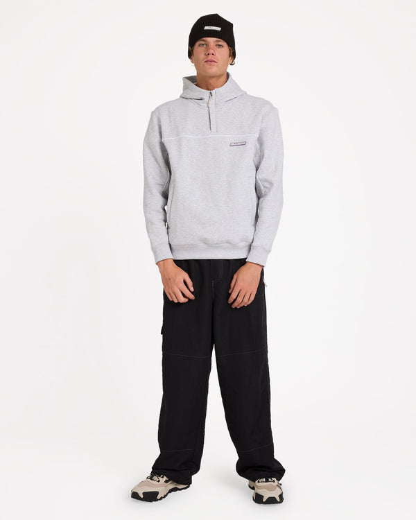 Mens Adiv Mock Pullover Hoodie
