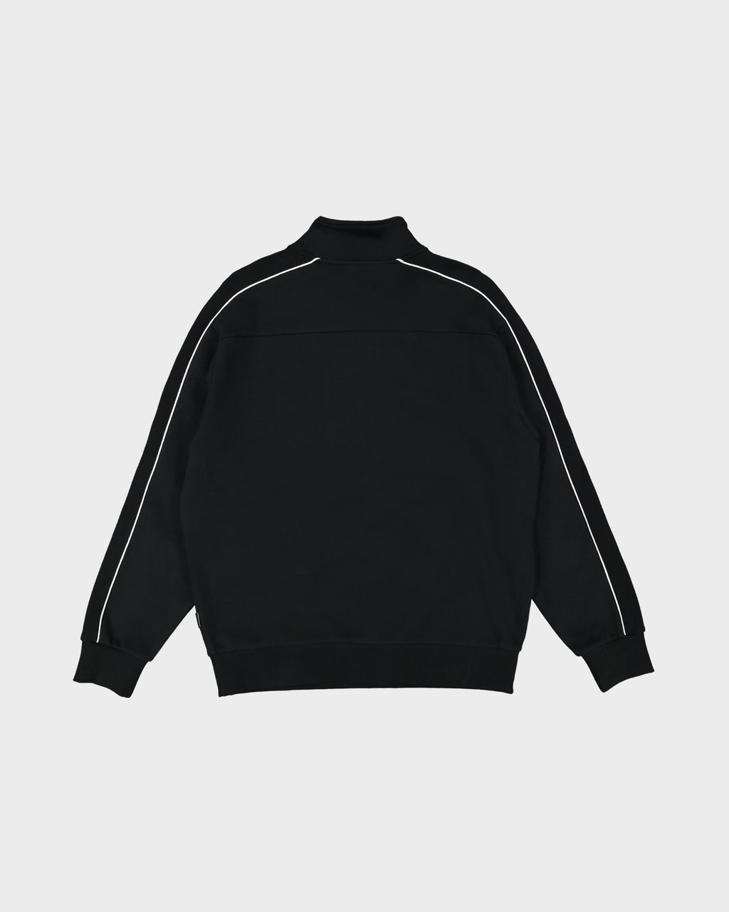 Mens Spec Panelled 1/4 Zip Mock Neck Fleece Top