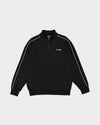 Mens Spec Panelled 1/4 Zip Mock Neck Fleece Top