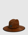 Mens Tides Print Straw Hat