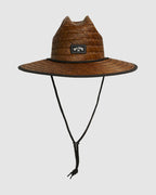 Mens Tides Print Straw Hat