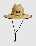 Mens Tides Print Straw Hat
