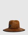 Mens Tides Print Straw Hat