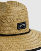 Mens Tides Print Straw Hat