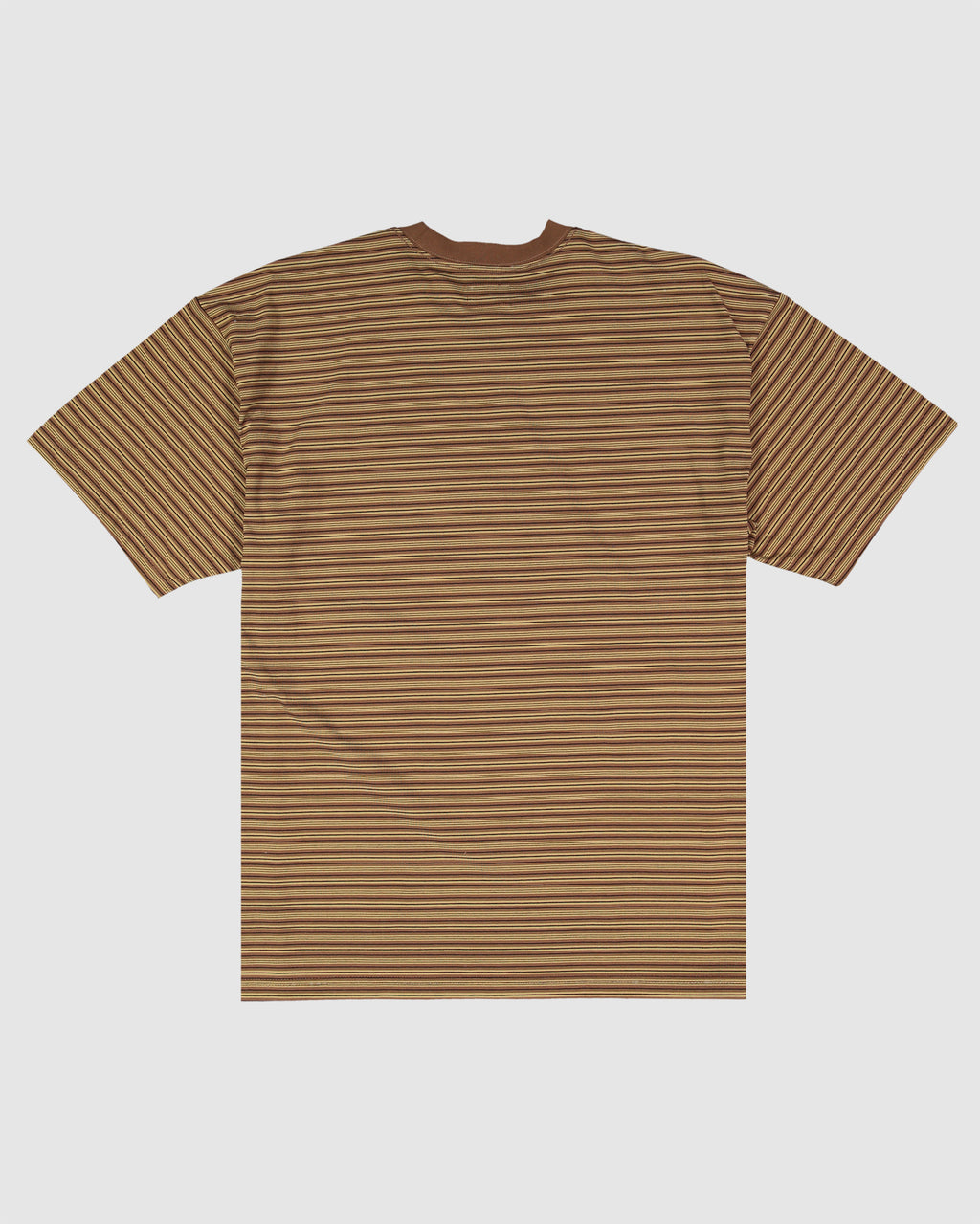 Mens Waffle Knit Stripe Short Sleeve T-Shirt