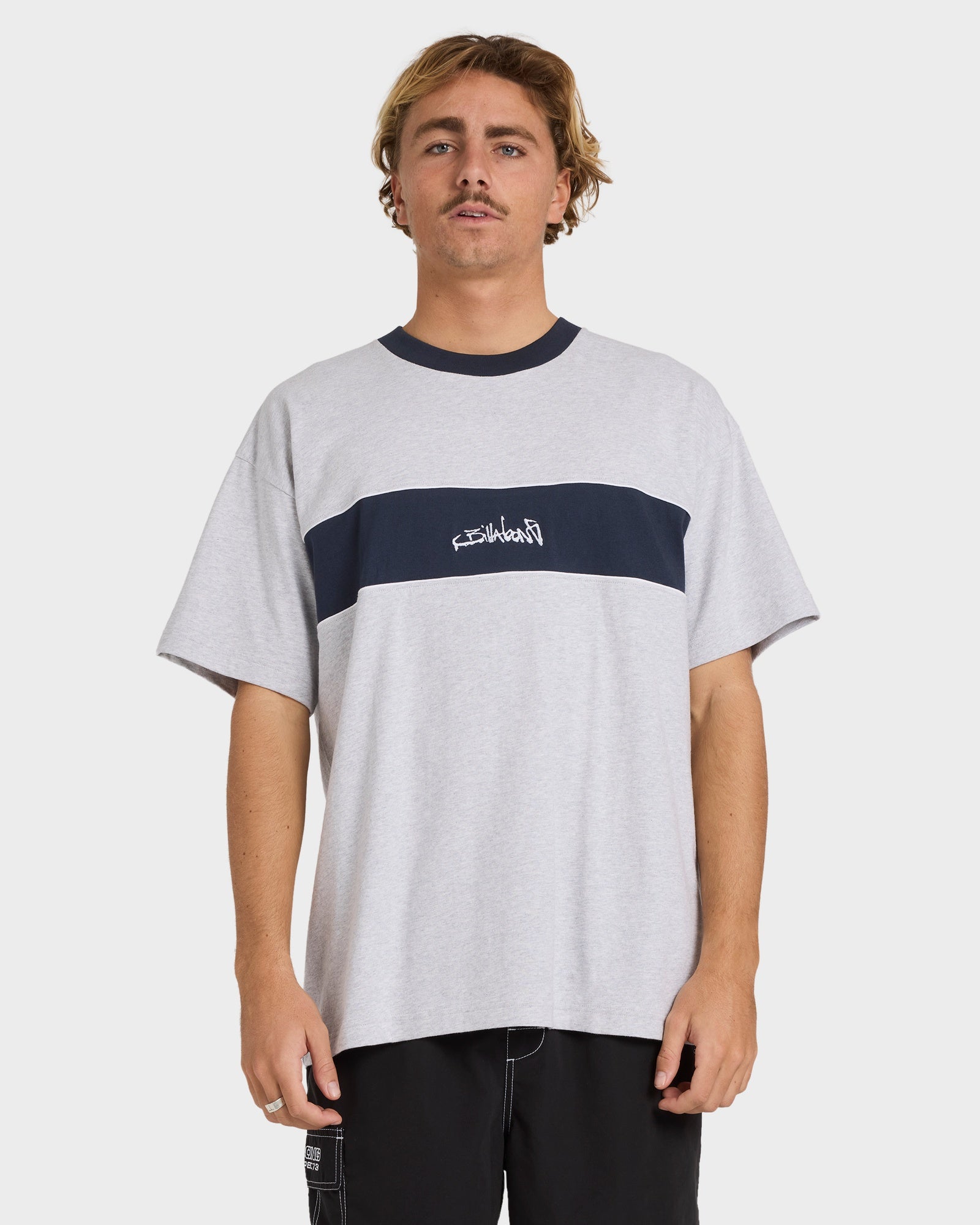 Mens Script Panel T-Shirt