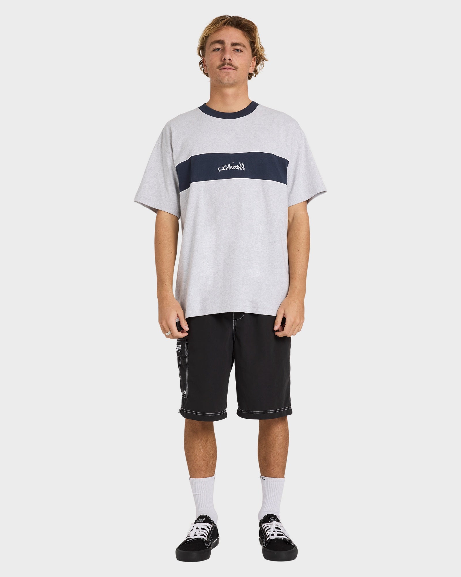 Mens Script Panel T-Shirt