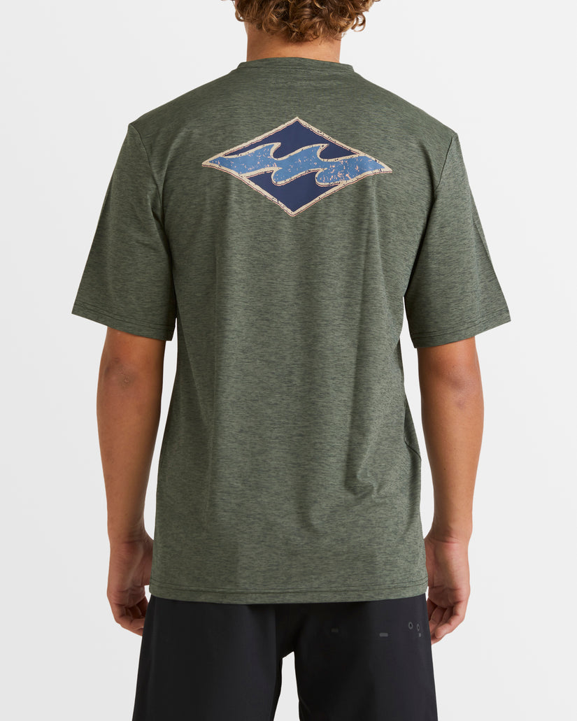 Mens Diamond Shoreline Rash Vest